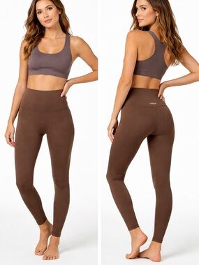 VUORI Brown High Rise Leggings XS NWOT Soft Stretch Athleisure Yoga Pants